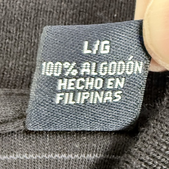 Hathaway Polo Shirt Mens Large Black Gray Striped Premium Pima Cotton Casual - Picture 5 of 11